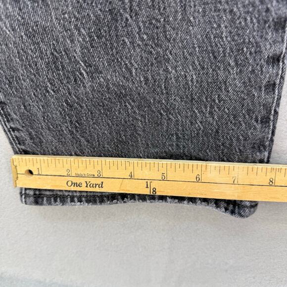 Levi's Jeans Women's 29 (8) Black Ribcage Straight Ankle Button Fly Big E VTG - Picture 14 of 14